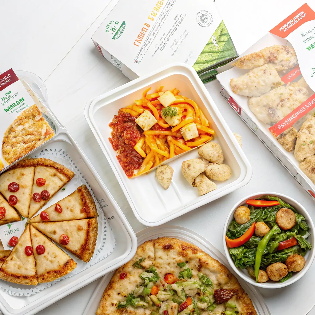 A delightful array of frozen meals